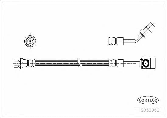 Corteco 19032969 Brake Hose 19032969