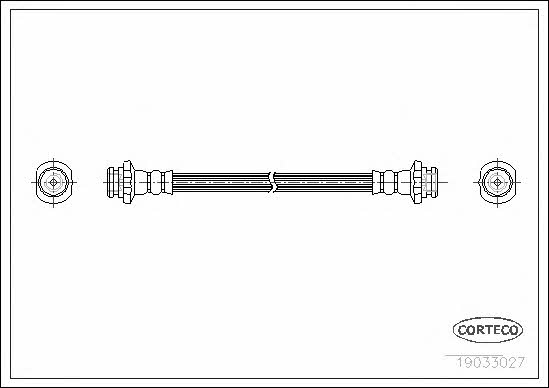 Corteco 19033027 Brake Hose 19033027