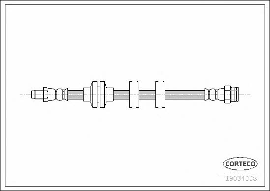 Corteco 19034338 Brake Hose 19034338