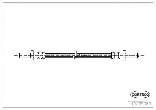 Corteco 19035083 Brake Hose 19035083