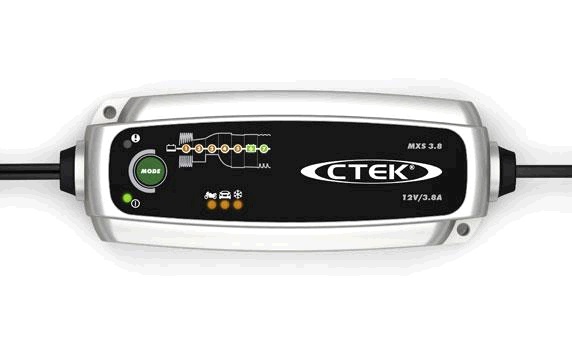Ctek 40-001 Charger CTEK MXS 3.8 12V, 1.2/85Ah, charging current 3.8A 40001