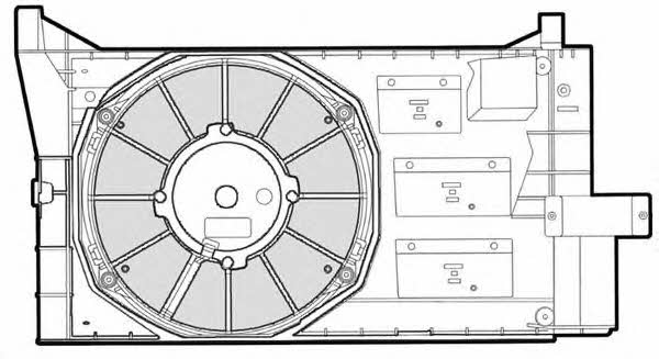 CTR 1209574 Hub, engine cooling fan wheel 1209574