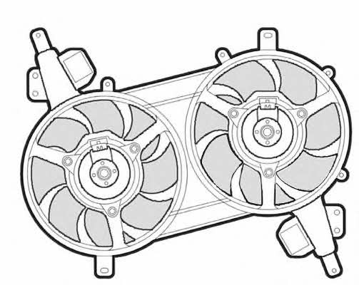 CTR 1209532 Hub, engine cooling fan wheel 1209532
