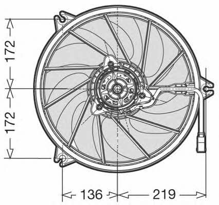 CTR 1209635 Hub, engine cooling fan wheel 1209635