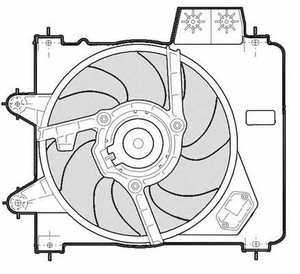 CTR 1209600 Hub, engine cooling fan wheel 1209600