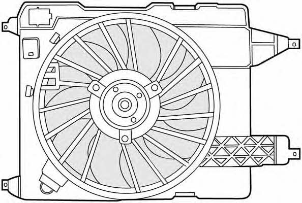 CTR 1209646 Hub, engine cooling fan wheel 1209646