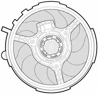 CTR 1209576 Hub, engine cooling fan wheel 1209576