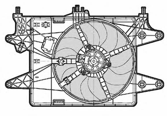 CTR 1209588 Hub, engine cooling fan wheel 1209588