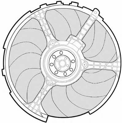 CTR 1209578 Hub, engine cooling fan wheel 1209578