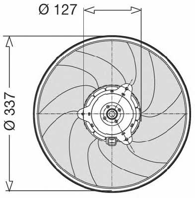CTR 1209631 Hub, engine cooling fan wheel 1209631