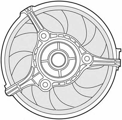CTR 1209521 Hub, engine cooling fan wheel 1209521