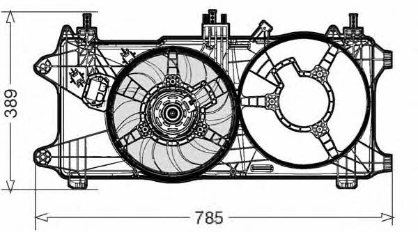 CTR 1209589 Hub, engine cooling fan wheel 1209589