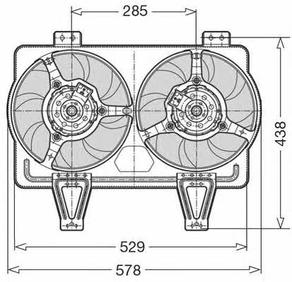 CTR 1209512 Hub, engine cooling fan wheel 1209512