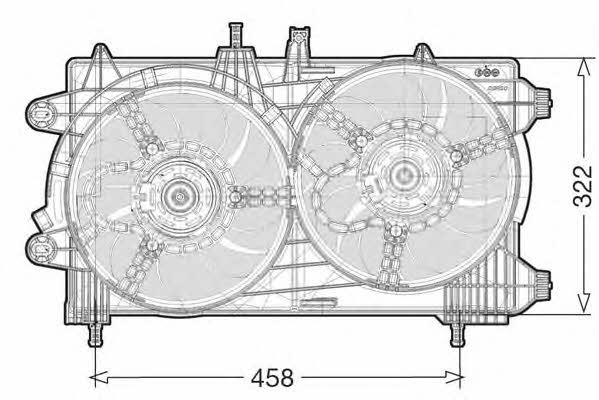 CTR 1209622 Hub, engine cooling fan wheel 1209622