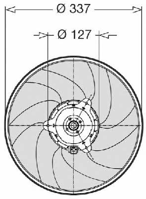CTR 1209630 Hub, engine cooling fan wheel 1209630