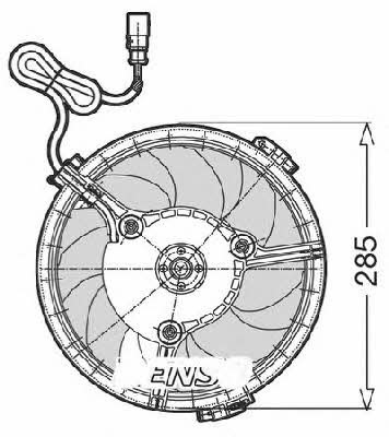CTR 1209522 Hub, engine cooling fan wheel 1209522