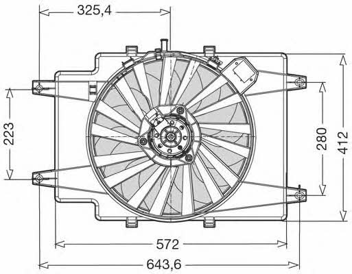 CTR 1209506 Hub, engine cooling fan wheel 1209506
