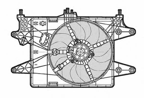 CTR 1209587 Hub, engine cooling fan wheel 1209587