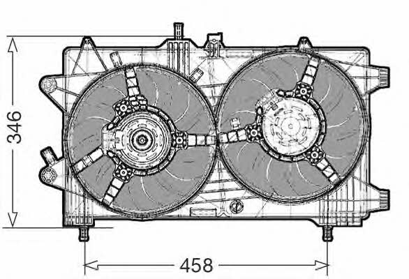 CTR 1209569 Hub, engine cooling fan wheel 1209569