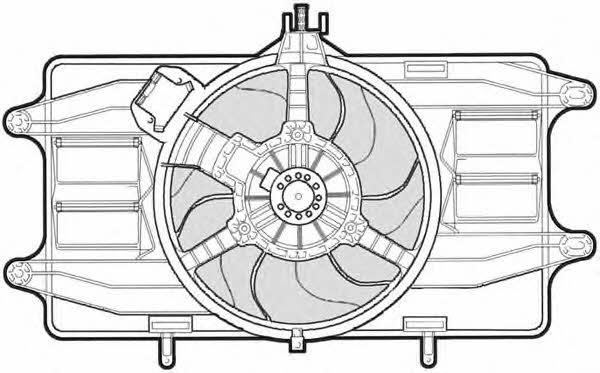 CTR 1209547 Hub, engine cooling fan wheel 1209547