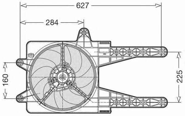 CTR 1209539 Hub, engine cooling fan wheel 1209539