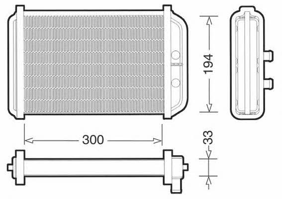 CTR 1228019 Heat exchanger, interior heating 1228019