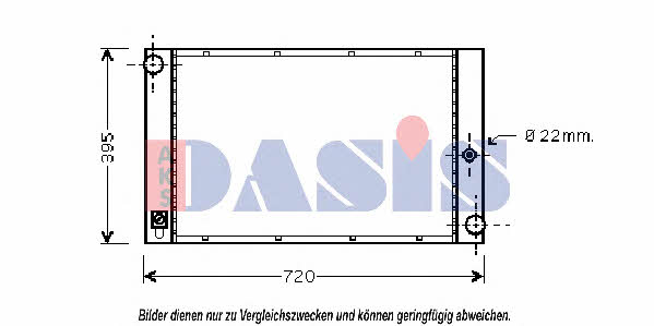 Dasis 051001N Radiator, engine cooling 051001N