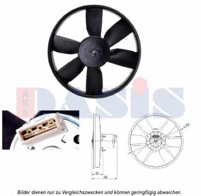 Dasis 048170N Hub, engine cooling fan wheel 048170N