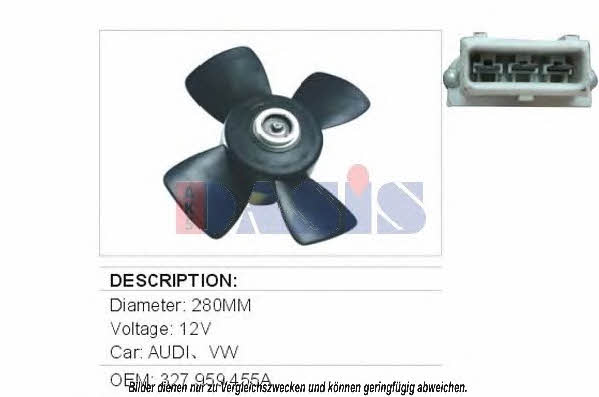 Dasis 048190N Hub, engine cooling fan wheel 048190N