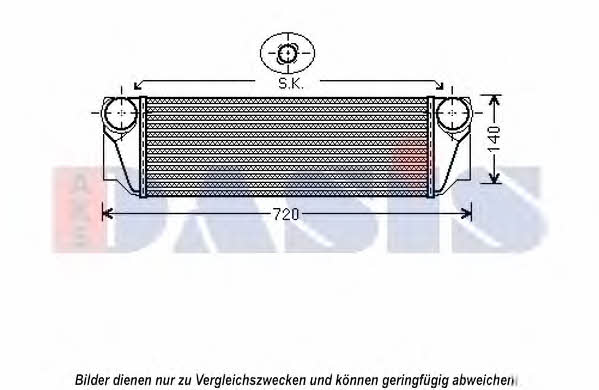 Dasis 057017N Intercooler, charger 057017N