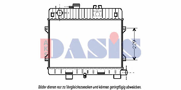 Dasis 050230N Radiator, engine cooling 050230N