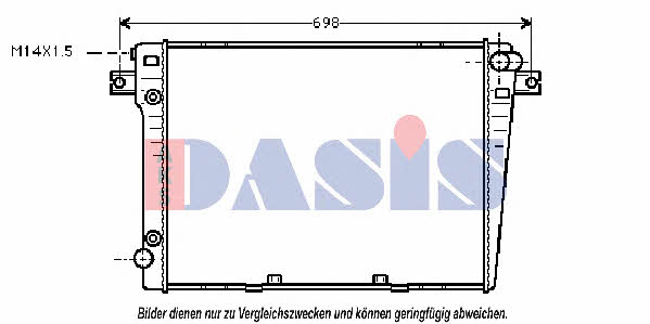 Dasis 050830N Radiator, engine cooling 050830N