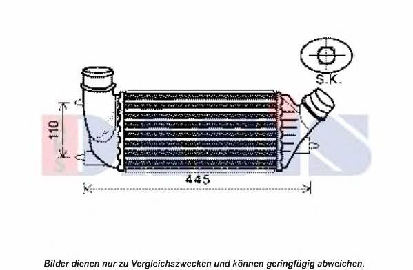 Dasis 067007N Intercooler, charger 067007N