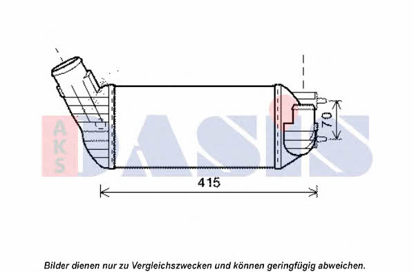 Dasis 067015N Intercooler, charger 067015N