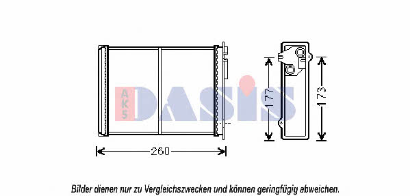 Dasis 069004N Heat exchanger, interior heating 069004N