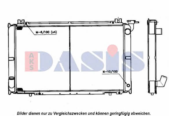 Dasis 070096N Radiator, engine cooling 070096N