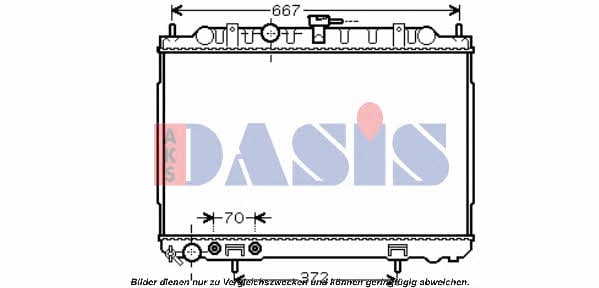 Dasis 070117N Radiator, engine cooling 070117N
