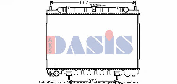 Dasis 070122N Radiator, engine cooling 070122N