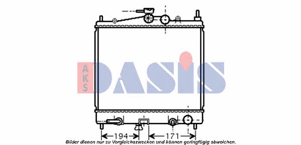 Dasis 070127N Radiator, engine cooling 070127N