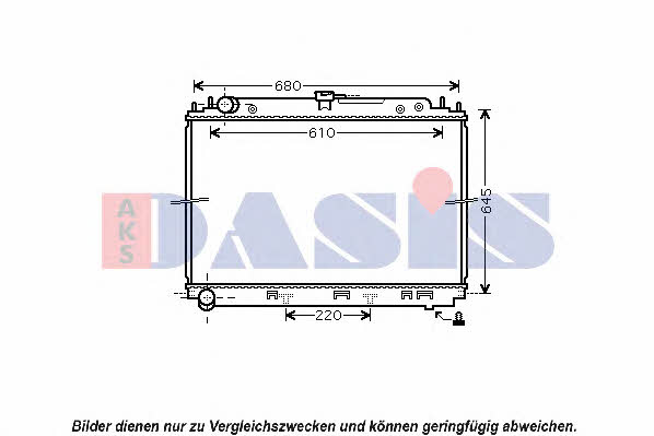 Dasis 070138N Radiator, engine cooling 070138N