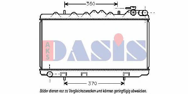 Dasis 070160N Radiator, engine cooling 070160N