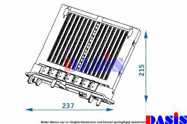 Dasis 129002N Heat exchanger, interior heating 129002N