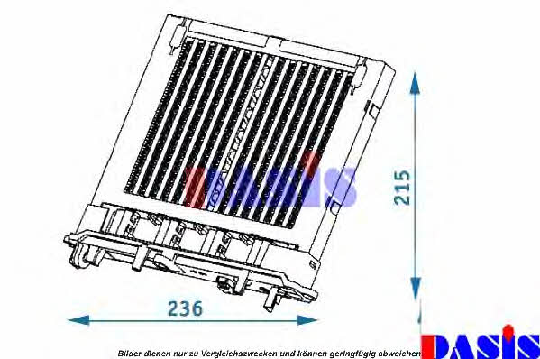 Dasis 129003N Heat exchanger, interior heating 129003N