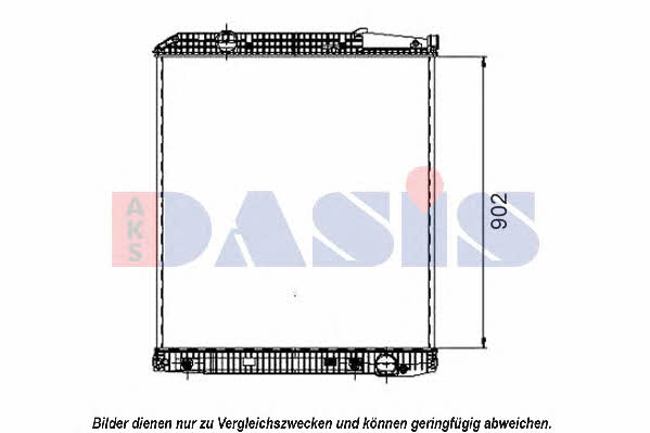Dasis 132080S Engine cooling radiator 132080S 132080S Dasis Engine cooling radiator