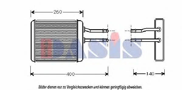 Dasis 019002N Heat exchanger, interior heating 019002N