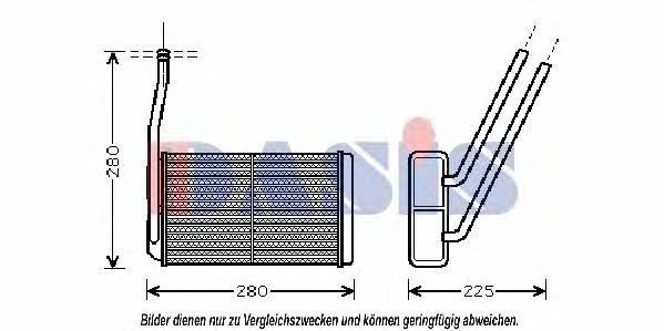 Dasis 029003N Heat exchanger, interior heating 029003N