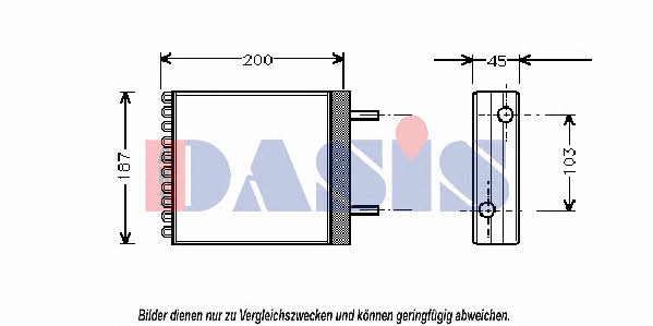 Dasis 229020N Heat exchanger, interior heating 229020N