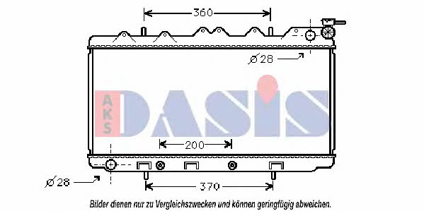 Dasis 070780N Radiator, engine cooling 070780N