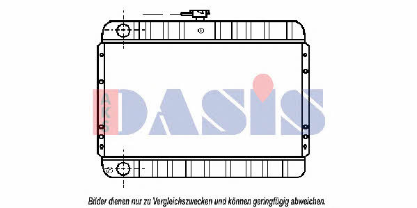 Dasis 071040N Radiator, engine cooling 071040N