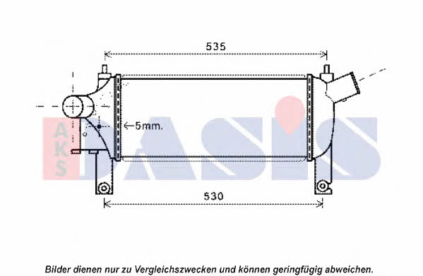 Dasis 077005N Intercooler, charger 077005N